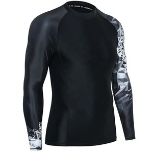 เสื้อต่อยมวยแบบไทย BJJ rash GUARD สำหรับต่อสู้ออกแบบโลโก้ได้ตามที่ต้องการ - Product Image 2