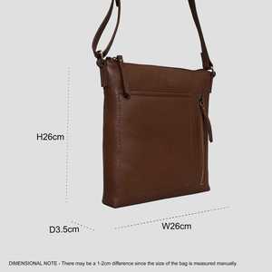 Bolso cruzado de cuero genuino de grano de guijarro de alta calidad Estilo vintage Directo del mejor fabricante de proveedores indios - Product Image 5