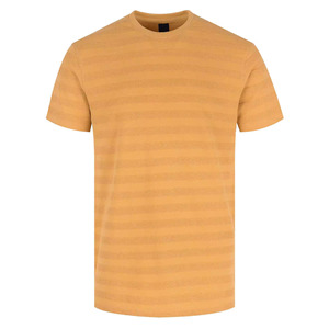 T-shirt Camo élégant pour hommes Design de mode d'été à séchage rapide avec haut tricoté à manches courtes à imprimé rayé multicolore - Product Image 1