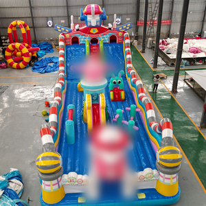 Bon marché Prix Grand Château gonflable plein d'entrain pour enfants en PVC Videur de maison de saut de rebond avec toboggan Combo - Product Image 2