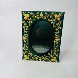 Cadre photo en tissu brodé Shanell, qualité supérieure, décoration pour la maison et la table, pièce de décoration, prix de gros disponible - Product Image 1