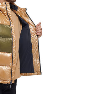 เสื้อแจ็คเก็ตพัฟเฟอร์ผู้ชายสไตล์ไฮสตรีท กันน้ำ เป็นมิตรกับสิ่งแวดล้อม แบบกลับด้านได้ ปรับแต่งได้ ผลิตจากผ้าแคนวาสคุณภาพสูง สำหรับฤดูหนาว - Product Image 5