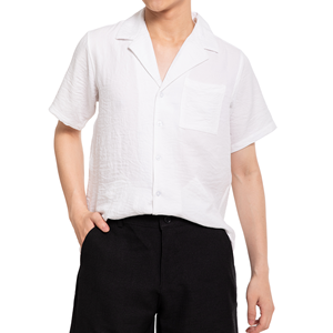 Vente en gros Chemise en polyester pour hommes décontractée de compression personnalisée à prix compétitif avec motif d'impression de services de traitement de vêtements OEM - Product Image 1