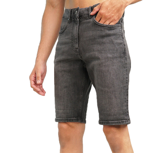 Pantalones Cortos Vaqueros Casuales de Mezclilla Holgados para Hombre, con Bordado Personalizado de Verano, Apliques de Pedrería, Lavado Ácido, en Venta - Product Image 6
