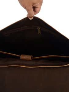 Nouvel arrivage de sacs à main en cuir véritable véritable Crunch sacoche pour ordinateur portable porte-fichiers sacs de bureau unisexe sacs à bandoulière décontractés - Product Image 3