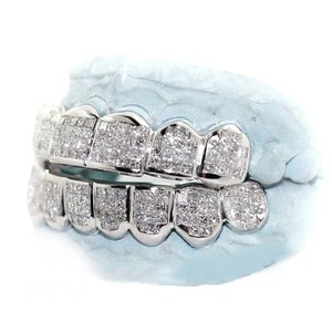 Prince Cut VVS Moissanite personnalisé Grillz plaqué or en argent Sterling cadeau de fête de fiançailles 2021 Style à la mode - Product Image 5