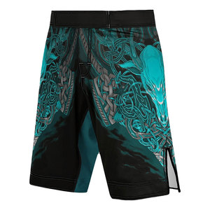 Pantalones cortos de MMA personalizables con logotipo, pantalones cortos de boxeo elásticos cómodos directos de fábrica para ropa de artes marciales - Product Image 1