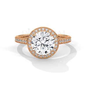 VVS Leb Grown Diamond 925 Sterling <b>Silver</b> <b>Solitaire</b> Engagement Wedding <b>Ring</b> for Women Jewelry - Product Image 3
