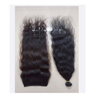 Extensions de cheveux humains brésiliens vierges Hamson Super Double Drawn Remy, trame double cousue à la machine, 100g, non traités, cuticules alignées