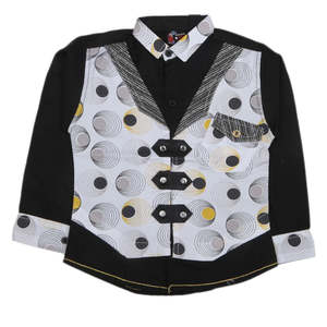 Camisa Casual de Manga Larga para Niños - Negra - Product Image 1