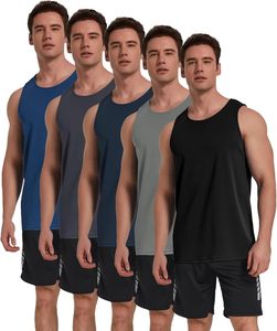 Men's Workout Tank <b>Tops</b> Sleeveless <b>Mesh</b> Muscle Gym Shirt Quick Dry - Product Image 1