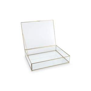 Joyero Premium de latón vintage con grabados florales y un intrincado mecanismo de bloqueo para una organización de joyería atemporal - Product Image 1