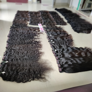 Extensiones de cabello Remy virgen indio, máquina de doble trama, estilos de ondas profundas sueltas naturales, cabello humano 100%, PELOS JERRY - Product Image 1