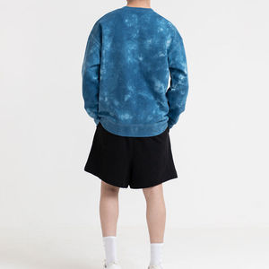 Sweatshirts pour hommes de haute qualité à vendre Sweatshirts personnalisés en coton mélangé de couleur unie lavés à l'eau pour hommes - Product Image 5