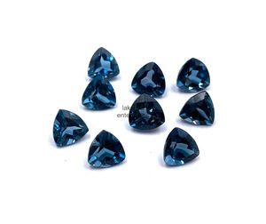 10mm Natural London <b>Blue</b> <b>Topaz</b> Trillion Cut Gemstones for Jewelry Making <b>Blue</b> <b>Topaz</b> Faceted Loose Stone Beads By Manufacturer - Product Image 2