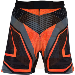 Pantalones cortos de Muay Thai para hombre de material duradero disponibles al por mayor pantalones cortos de Muay Thai antiarrugas hechos a medida con calidad superior - Product Image 1