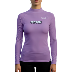 2025 directo de fábrica OEM ODM personalizado de manga larga personalizado Color serigrafía Rash Guard compresión Surf camisa UPF50 - Product Image 1