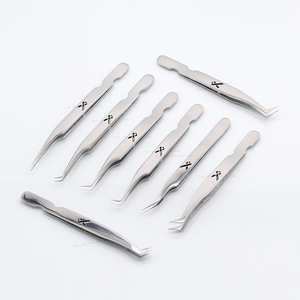 Pince à épiler d'extension de cils à pointe en fibre de fabrication professionnelle - Product Image 5