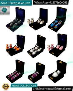 Urna de recuerdo de Diamante Negro Premium, Mini suministros funerarios de Metal de alta calidad, lugar de descanso para niños/bebés/cenizas infantiles - Product Image 2