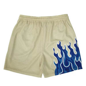 High Street Short en maille de basket-ball décontracté pour hommes Logo personnalisé Impression par transfert de chaleur Taille élastique personnalisable Séchage rapide - Product Image 6