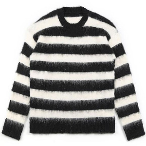 Pulls pour hommes en gros, en mélange de mohair, à épaules tombantes, chauds pour l'hiver, surdimensionnés, de haute qualité, personnalisables - Product Image 2