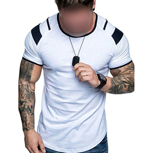 En diferentes colores Precio razonable Producto de buena calidad Hombres Fitness Gym Wear Camiseta de levantamiento de pesas - Product Image 4