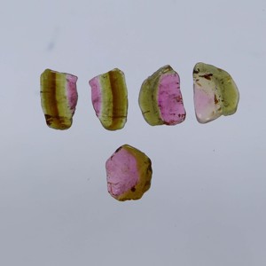 แตงโมธรรมชาติไบโอทัวร์มาลีนสไลซ์พลอยทัวร์มาลีนสำหรับทำเครื่องประดับหินอัญมณี - Product Image 5
