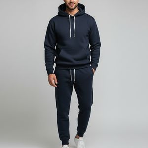 Survêtement unisexe tendance, matière douce, vêtements décontractés pour le sport, la course à pied et les activités de plein air - Product Image 1