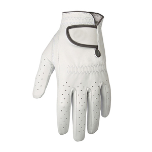 Venta al por mayor de piel de oveja Cabretta cuero antideslizante blanco GUANTES DE Golf logotipo personalizado Material suave GUANTES DE Golf de ajuste completo - Product Image 2