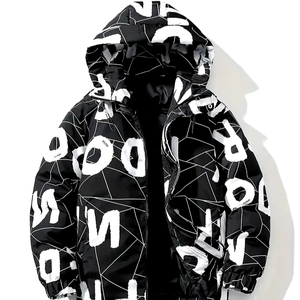 Chaqueta acolchada para hombre hecha a medida 2024, abrigo de invierno impermeable de alta calidad con decoración de piel, precio al por mayor - Product Image 1