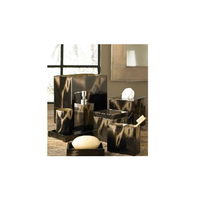 Ensemble de salle de bain en incrustation d'os d'accessoires de salle de bain modernes ensemble de salle de bain décoratif à prix d'usine polonais à vendre