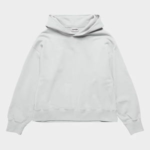 Sweat-shirt à capuche court tendance 2025, personnalisable, en molleton, à épaules tombantes, pour femme, impression sérigraphique - Product Image 1