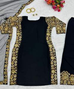 69. ชุดลายดอกไม้เรยอนด้านบน Palazzo dupatta: ชุดลายดอกไม้เรยอนด้านบนชุด Palazzo dupatta ลายดอกไม้และ dupattas - Product Image 4