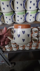 Logotipo personalizado de fábrica Impreso Corazón Cerámica Día de San Valentín Taza Pareja Amante Regalo Café Taza de té - Product Image 2