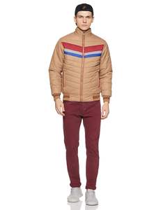 Veste bombardier d'hiver respirante pour hommes 100% Laine matelassée Doudoune à manches longues Longueur standard Veste Monsoon - Product Image 3