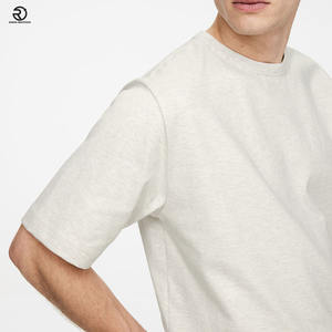 280 GSM 100% algodón personalizado en blanco camisas de hombre logotipo personalizado impreso camisetas - Product Image 3