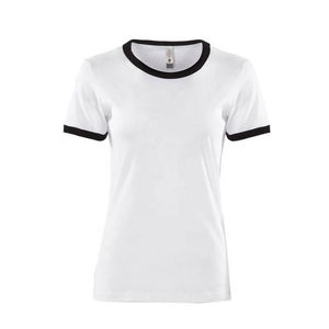 2023 personnalisation sonnerie ajustée coupe ajustée sonnerie t-shirts pour femmes sonnerie couleur personnalisée nouveauté été t-shirts - Product Image 4
