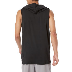 <b>Men's</b> Sportswear Sleeveless Gym Hoodie Quick Dry Stringer Tank <b>Top</b> Bodybuilding Muscle Training Breathable Singlet <b>Hood</b> OEM - Product Image 2