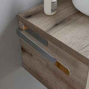 80CM Wall-Hung Bathroom <b>Cabinet</b> with Round <b>White</b> Kos Sink Elegant Vanity for <b>Small</b> Spaces - Product Image 4