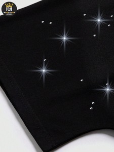 T-shirts pour hommes en coton 100% à imprimé strass, nouvelle conception, coupe ample, respirants, écologiques, à manches courtes, personnalisables, vente en gros - Product Image 4