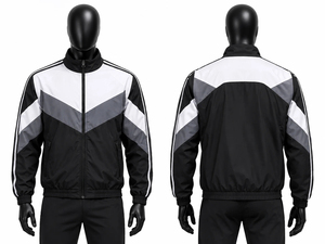 Veste de survêtement unisexe de haute qualité 100% laine, entièrement zippée, coupe ample, imperméable, coupe-vent, pour l'hiver - Product Image 6