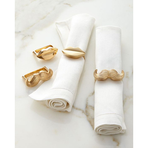 Forme et taille personnalisées rond de serviette haute qualité porte-anneau de tissu café décor de table boucle de serviette - Product Image 1