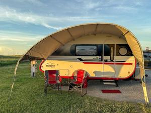 NUEVA CARAVANA MINI PLEGABLE LIGERA Y MODERNA TIPO LÁGRIMA PARA 2 PERSONAS, EXCELENTE CALIDAD, BLANCA, CERTIFICADO CE 2024, EE. UU. - Product Image 6