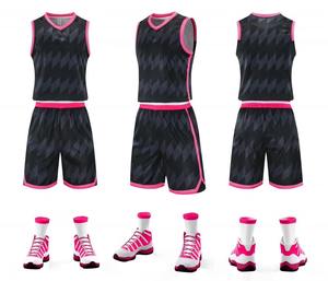 Ventes chaudes, uniformes de basket-ball personnalisés, respirants, bleu noir, polyester, vêtements de sport, tailles XS à 5XL, impression par sublimation - Product Image 1