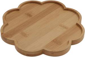 Plateaux de service en bois de qualité supérieure en forme de fleur, bols de centre de table pour la décoration de la maison, assiettes à fruits, plateau à collation, fournisseur personnalisé - Product Image 2