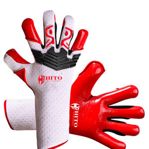 Gants de gardien de but de football sur mesure de haute qualité, avec impression en silicone sur le dos et contact Letax sur la paume avant, coupe négative professionnelle - Product Image 5