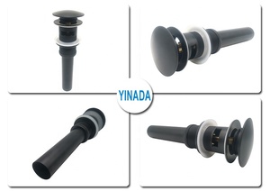 Brass lưu vực cống Pop Up chất thải cống với tràn Clic clac bồn rửa cống ống <span class=keywords><strong>kit</strong></span> Lọc - Product Image 4