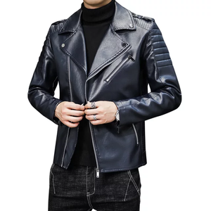 Blousons en cuir respirants à marque privée, dernier design 2026, nouvelle veste en cuir brillante pour homme, hiver - Product Image 2