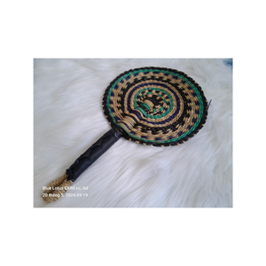 NEW PRODUCT MADE in VIET NAM SEDGE <b>HAND</b> <b>FAN</b> WITH 100% MATERIAL NATURAL ECO-FRIENDLY PRODUCT BEST PRICE FROM VIET NAM - Product Image 4