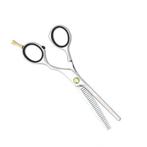 Ciseaux de coiffeur à bord de rasoir en gros Ciseaux amincissants de 6 "avec repose-doigts Ciseaux amincissants en acier allemand - Product Image 3
